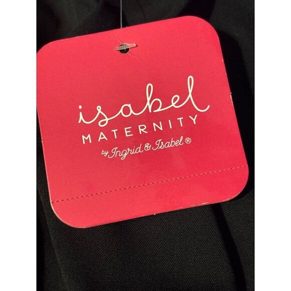 NWT ISABEL MATERNITY 6 Ankle Skinny Trouser Pants Solid BLK Inset Panel Stretch - Picture 8 of 14